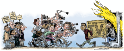 FERGUSON MEDIA PRIORITY by Daryl Cagle