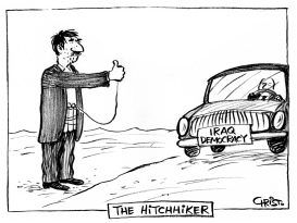 THE HITCHHIKER BW by Christo Komarnitski