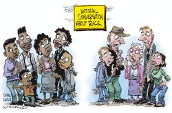 NATIONAL CONVERSATION ABOUT RACE by Daryl Cagle