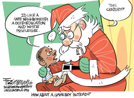 FERGUSON CHRISTMAS by David Fitzsimmons