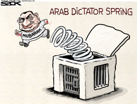 MUBARAK SPRUNG by Steve Sack