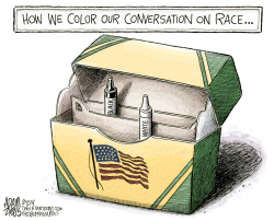 CONVERSATION ON RACE by Adam Zyglis