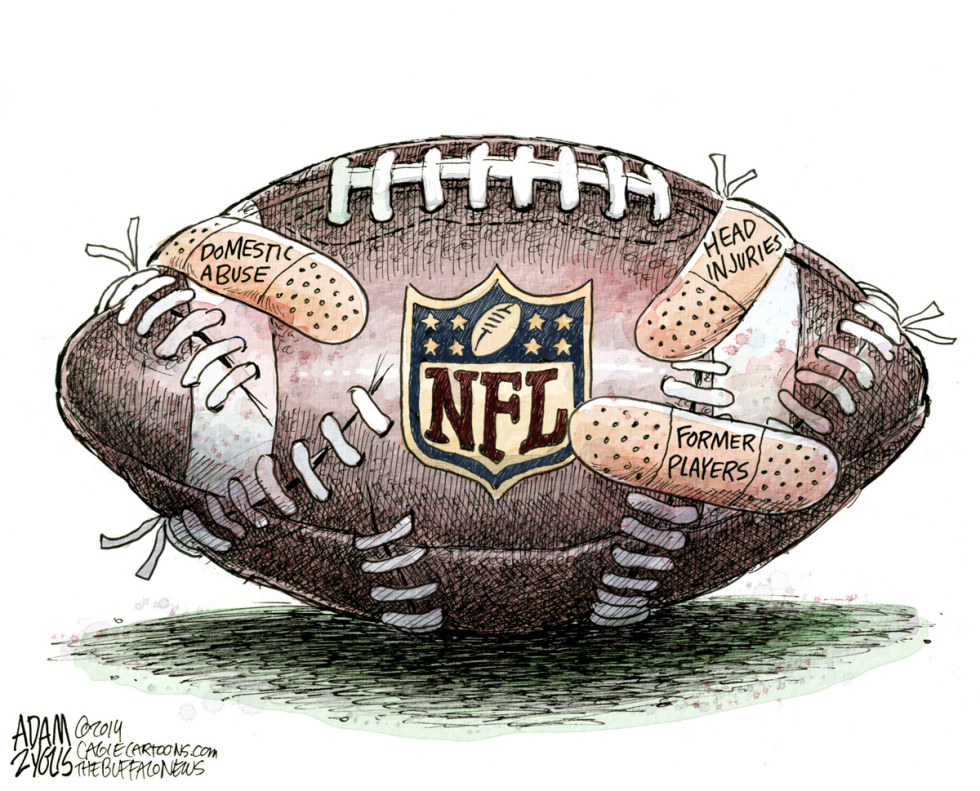  NFL IMAGE PROBLEM by Adam Zyglis