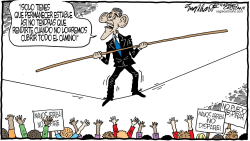 OBAMA Y EL RACISMO  by Bob Englehart