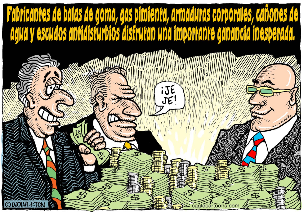  MANIFESTACIONES GANANCIAS DE GRANDES NEGOCIOS  by Wolverton