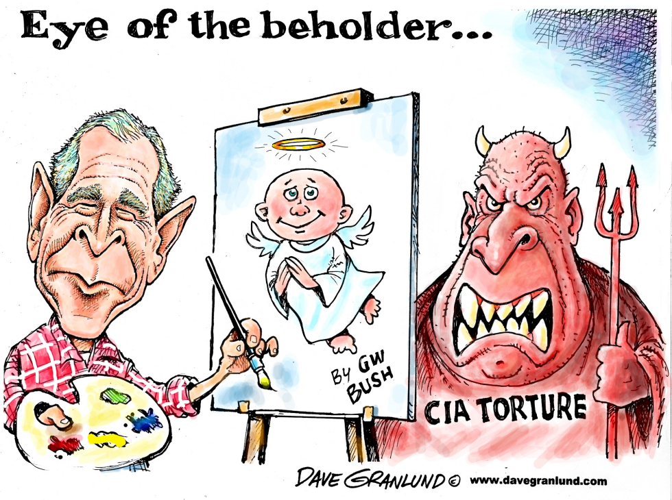  CIA TORTURE AND BUSH by Dave Granlund