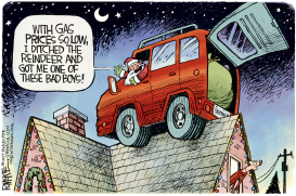 SANTA GAS PRICES by Rick McKee