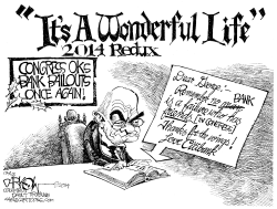 IT'S A WONDERFUL LIFE FOR BANKS by John Darkow