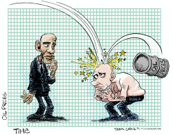 RUSSIA AND OIL PRICE DROP by Daryl Cagle