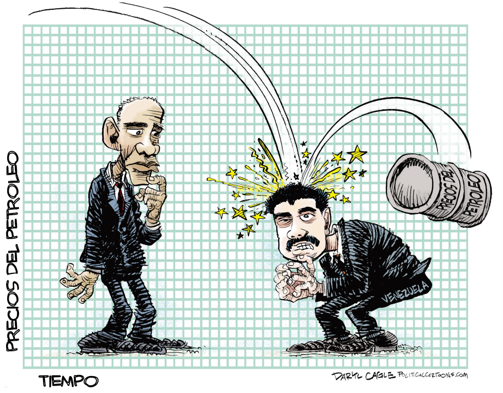  VENEZUELA Y CAIDA DE LOS PRECIOS DEL PETROLEO by Daryl Cagle