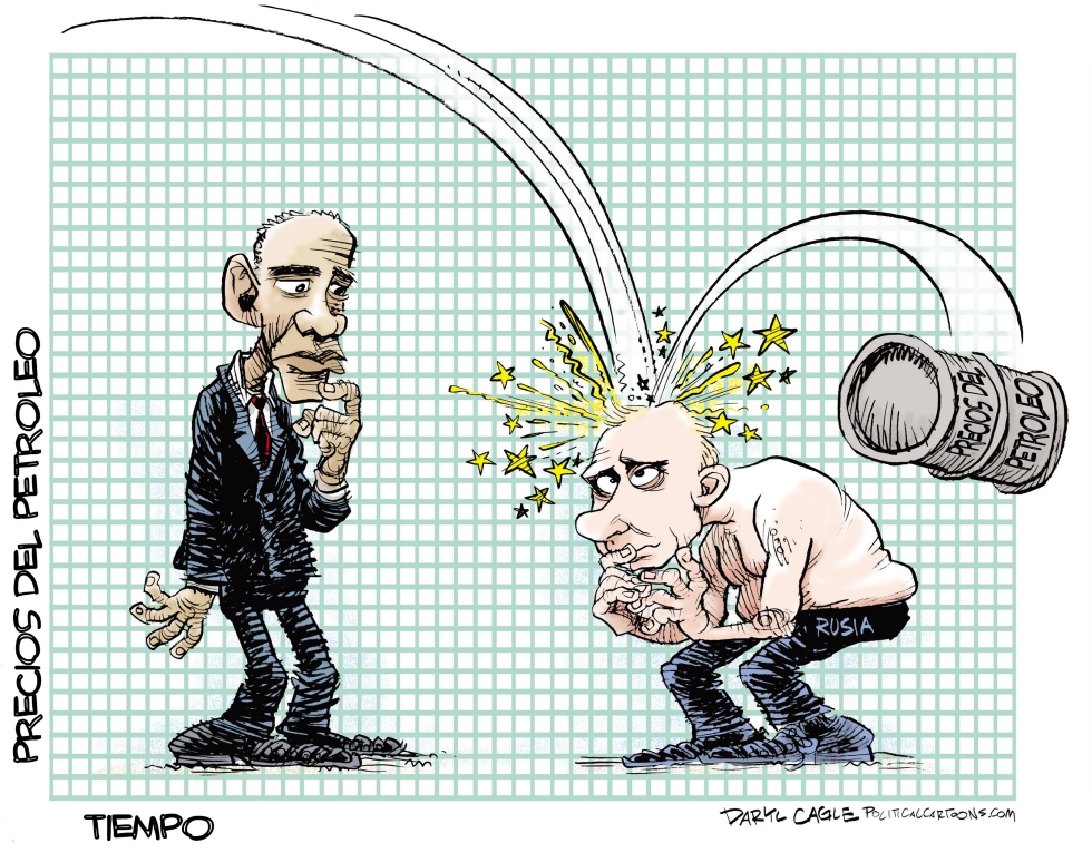  RUSIA Y CAIDA DE LOS PRECIOS DEL PETROLEO by Daryl Cagle