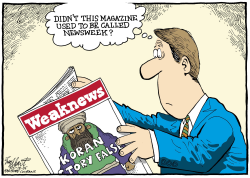 NEWSWEEK BLOWS IT by Bob Englehart