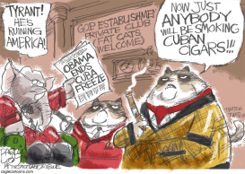 GRUMPY FAT CATS by Pat Bagley