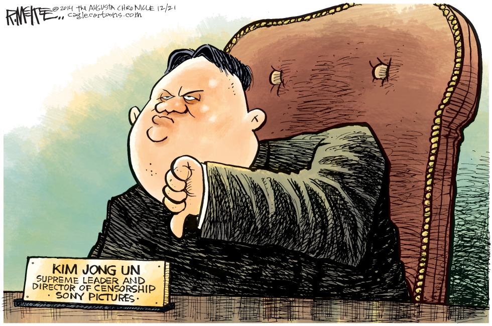  KIM JONG UN SONY by Rick McKee