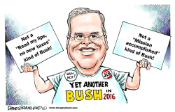 JEB BUSH 2016 by Dave Granlund