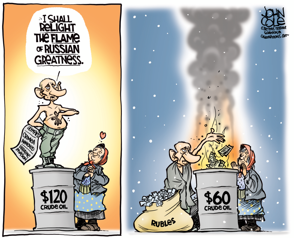  PUTIN AND OIL PRICES by John Cole