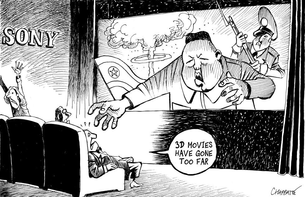  KIM JONG-UN VS SONY by Patrick Chappatte