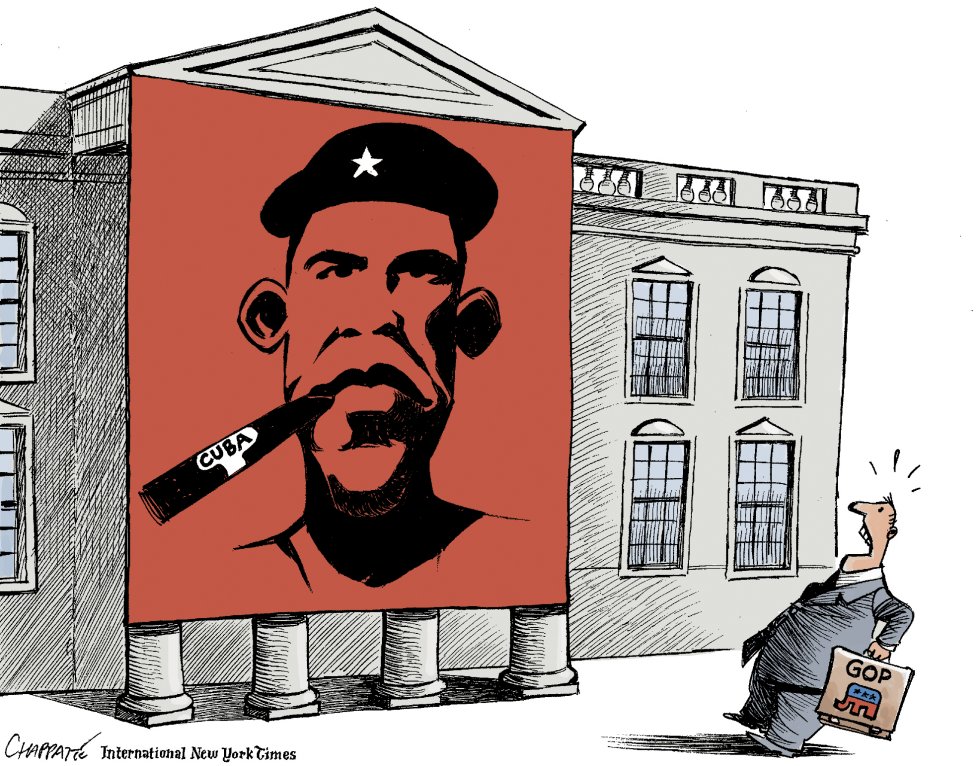  OBAMA EL CUBANO by Patrick Chappatte