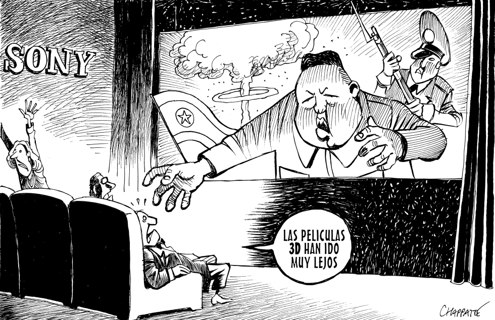  KIM JONG-UN VS SONY by Patrick Chappatte