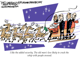 SECURITY CLAUS by David Fitzsimmons