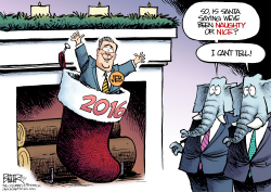 JEB BUSH STOCKING by Nate Beeler