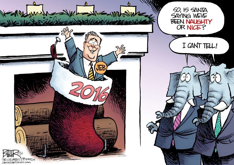  JEB BUSH STOCKING by Nate Beeler