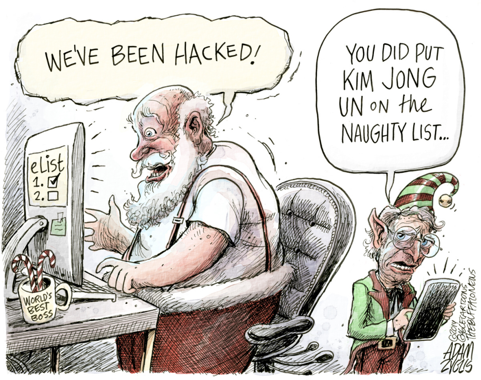  SANTA'S LIST by Adam Zyglis