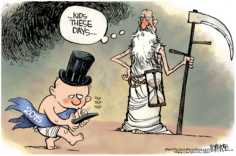  NEW YEARS TECH by Rick McKee