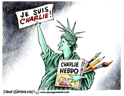 CHARLIE HEBDO TRIBUTE by Dave Granlund