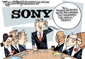 SONY - UH OH by David Fitzsimmons