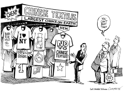 CHINESE T-SHIRTS INVASION by Patrick Chappatte