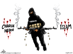 CHARLIE HEBDO ATTACK by Osama Hajjaj