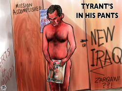 TYRANTS IN HIS PANTS by Emad Hajjaj