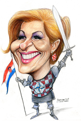 KOLINDA GRABAR KITAROVIC, FIRST CROATIAN LADY by Petar Pismestrovic