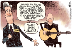 JAMES TAYLOR DIPLOMACY by Rick McKee