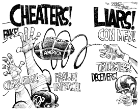 CHEATERS AND LIARS by John Darkow