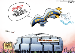 SUPER BOWL DEFLATION by Nate Beeler