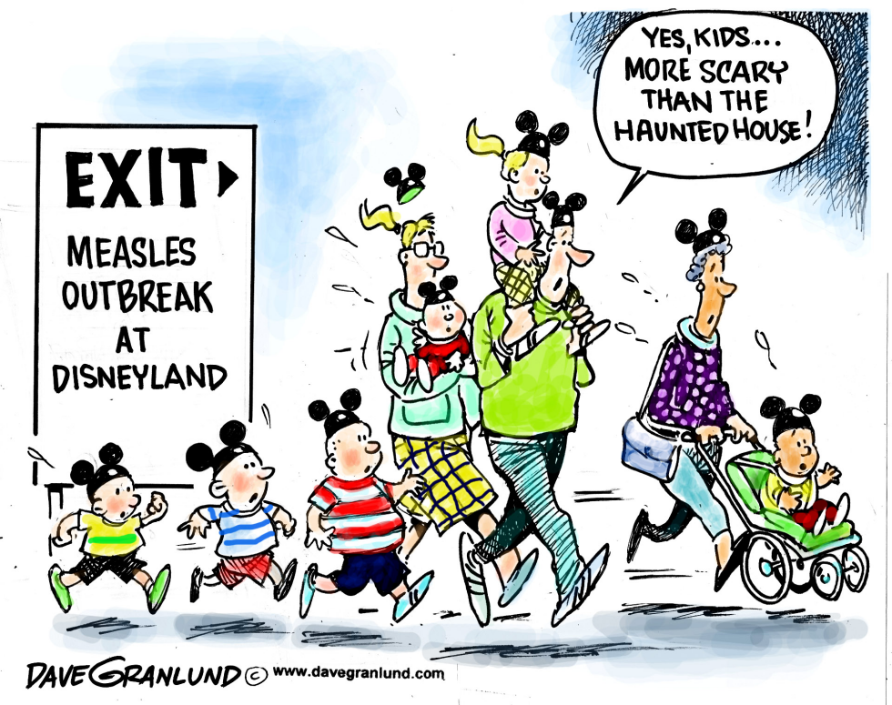  DISNEYLAND MEASLES by Dave Granlund