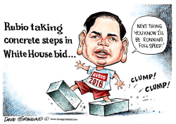 MARCO RUBIO 2016 BID by Dave Granlund