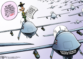 DRONE CRASH by Nate Beeler