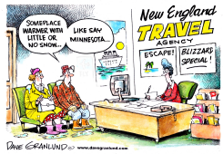 BLIZZARD ESCAPE by Dave Granlund