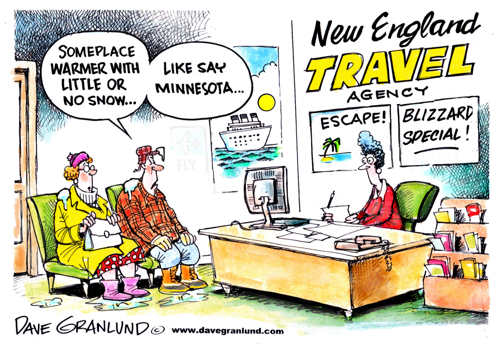  BLIZZARD ESCAPE by Dave Granlund