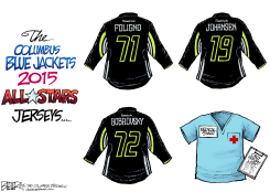 LOCAL OH - BLUE JACKETS ALL-STARS by Nate Beeler