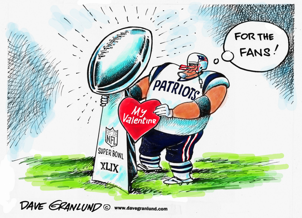  PATRIOTS WIN SUPER BOWL by Dave Granlund