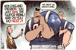 PATRIOTS MEASLES by Rick McKee