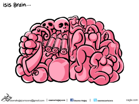 ISIS BRAIN by Osama Hajjaj