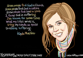 KAYLA MUELLER by David Fitzsimmons