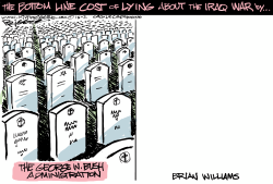 IRAQ LIARS by Milt Priggee