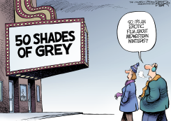 BIG-SCREEN BONDAGE by Nate Beeler