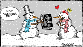 VALENTINE'S DAY SNOW by Bob Englehart